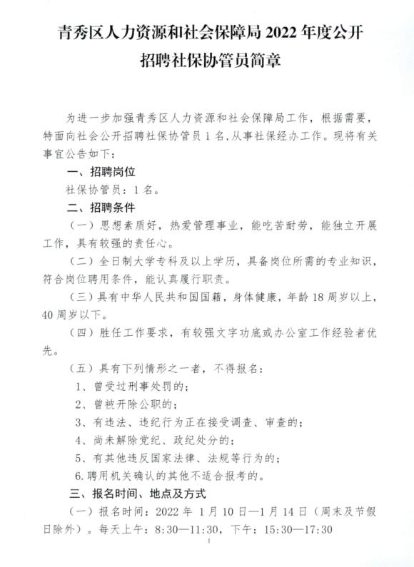 城区人力资源和社会保障局最新招聘信息全面解析