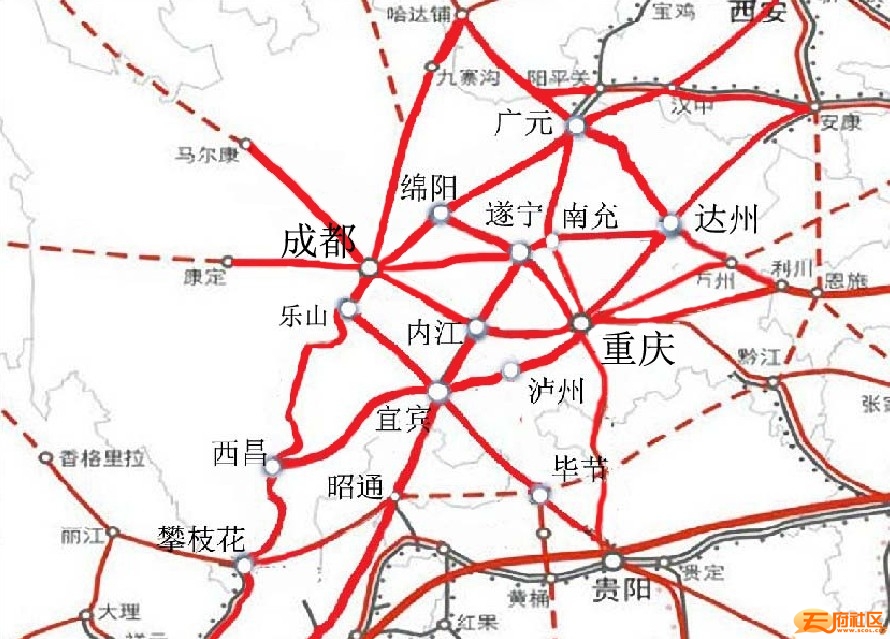 四川高铁规划重塑西部交通枢纽地位